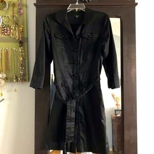 Talbots Button Up Collared Shirt Dress; 6P